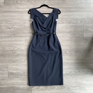 Black Halo Jackie O dress! Navy with belt